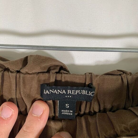 Banana Republic Jogger Pants Womens Small Brown Pull On Elastic Waist Drawstring - Picture 5 of 9